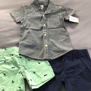 Carter's boys 3 piece outfit size 2T NEW